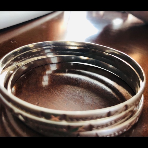 NWOT silver bangles - Picture 2 of 3